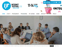 Tablet Screenshot of internetfestival.it